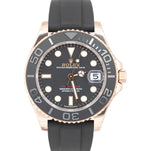 NEW STICKERED 2022 Rolex Yacht-Master 18K Rose Gold Oysterflex 37mm 268655
