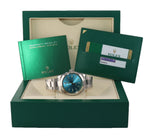 MINT 2017 PAPERS Rolex Milgauss Blue Dial Anniversary Green 116400GV Steel Watch