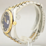 TOP CONDITION Rolex DateJust FACTORY Blue Diamond Vignette 36mm NO HOLES 16233