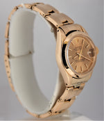 Vintage Rolex DateJust 18K Yellow Gold Champagne Dial 26mm Automatic 6916 Watch