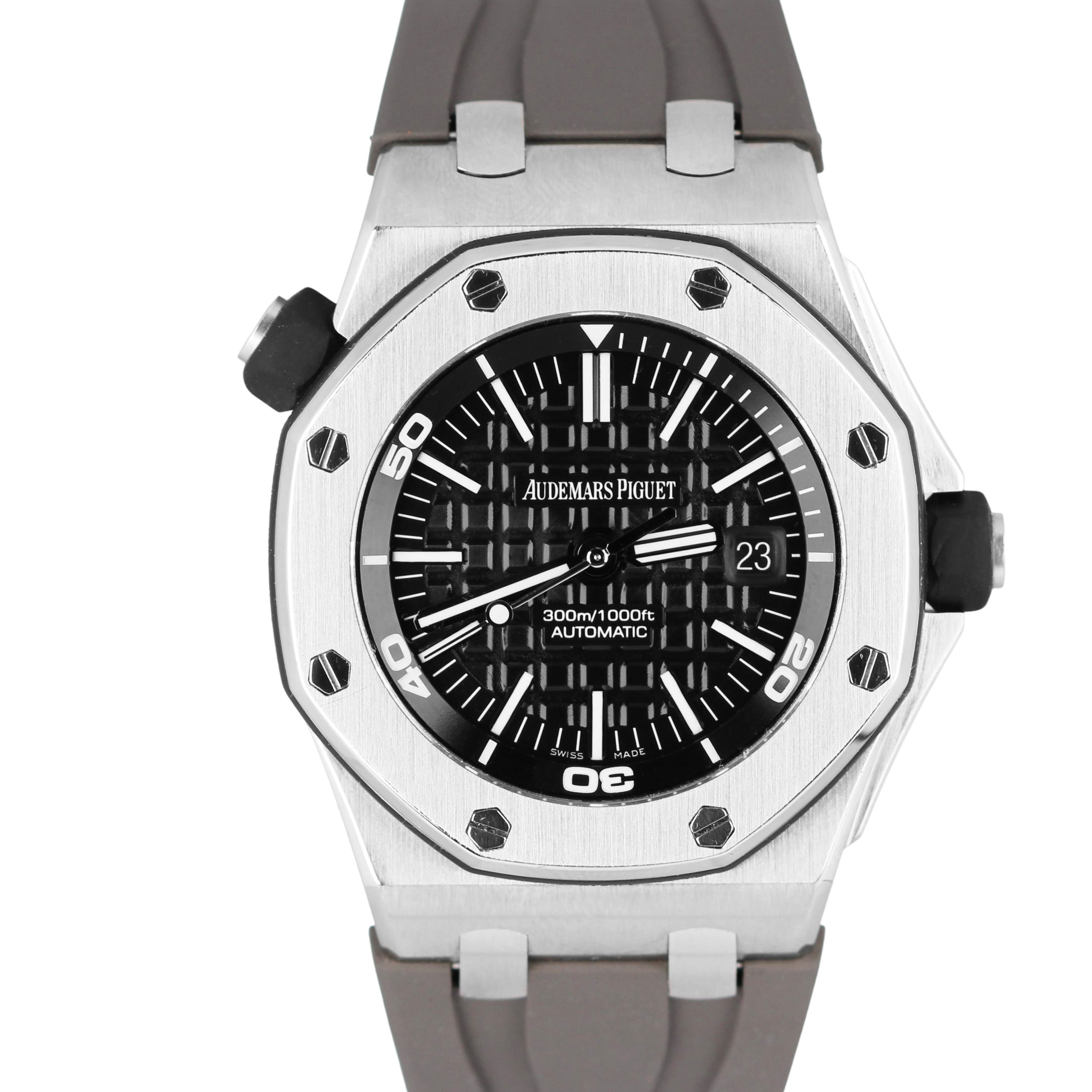 Audemars Piguet Royal Oak Offshore Stainless Steel Black 42mm 15703st Watch