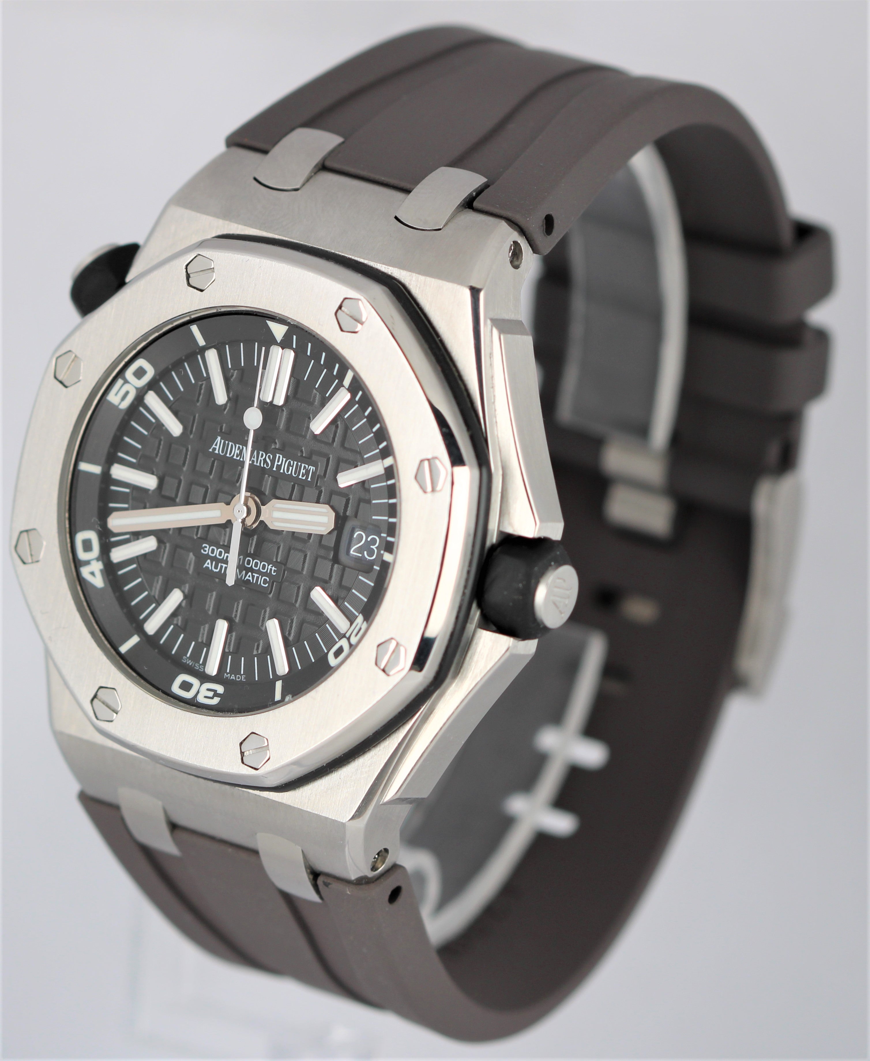 Audemars Piguet Royal Oak Offshore Stainless Steel Black 42mm 15703st Watch