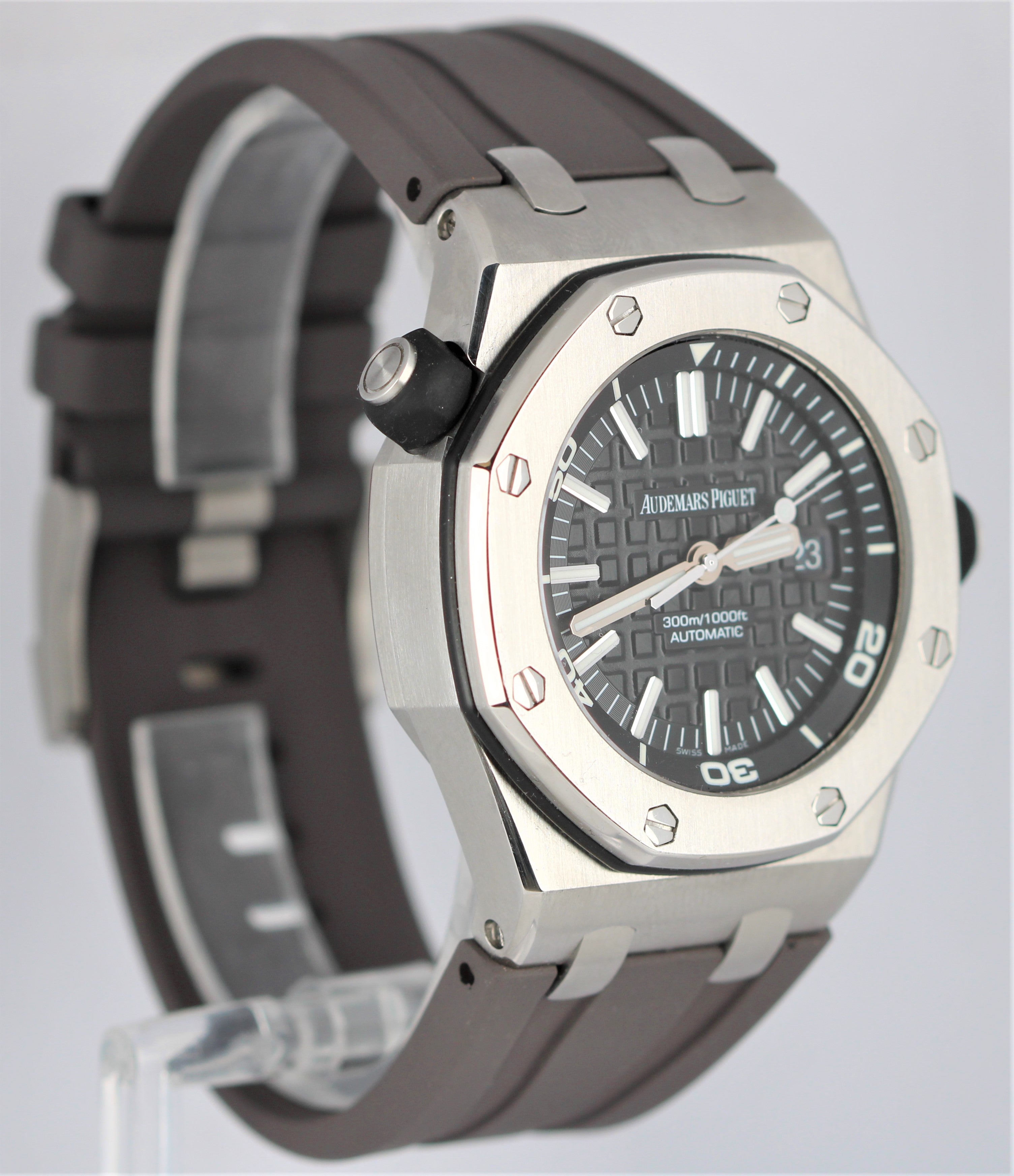 Audemars Piguet Royal Oak Offshore Stainless Steel Black 42mm 15703st Watch