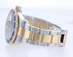 2002 Rolex Submariner 16613 Two Tone Steel Yellow Gold Blue Sunburst 40mm Watch