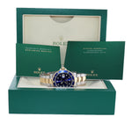2002 Rolex Submariner 16613 Two Tone Steel Yellow Gold Blue Sunburst 40mm Watch