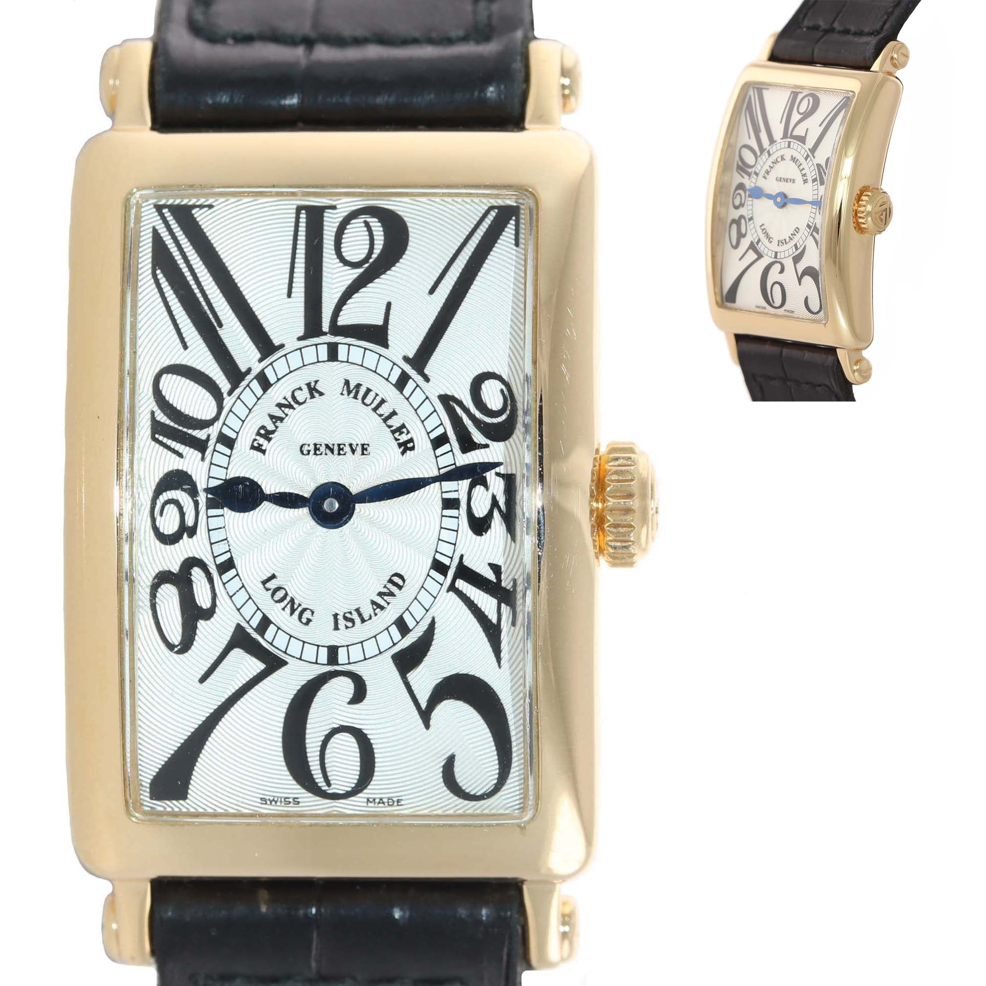 Ladies Franck Muller Long Island 18k Yellow Gold 902 QZ Quartz Arabic