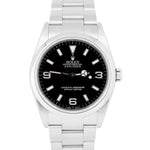 Rolex Explorer I Black 36mm 3-6-9 Stainless Steel Oyster Automatic Watch 114270