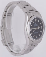 Rolex Explorer I Black 36mm 3-6-9 Stainless Steel Oyster Automatic Watch 114270