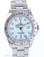 Rolex Explorer 2 16570 Steel White Dial Polar GMT 40mm Oyster Watch Box