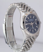 NEW 2021 Rolex DateJust 36 Blue 36mm Fluted Steel Gold Jubilee Watch 126234