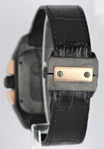 Cartier Santos 100 Large 18k Rose Gold Black 52x41mm Leather W2020004 3104 Watch