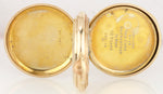 Rolex Lever 50mm Gold-Filled Antique Hunter Case White Mechanical Pocket Watch