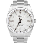 2018 Rolex Oyster Perpetual White Stainless Steel 34mm Watch 114200 BOX PAPERS