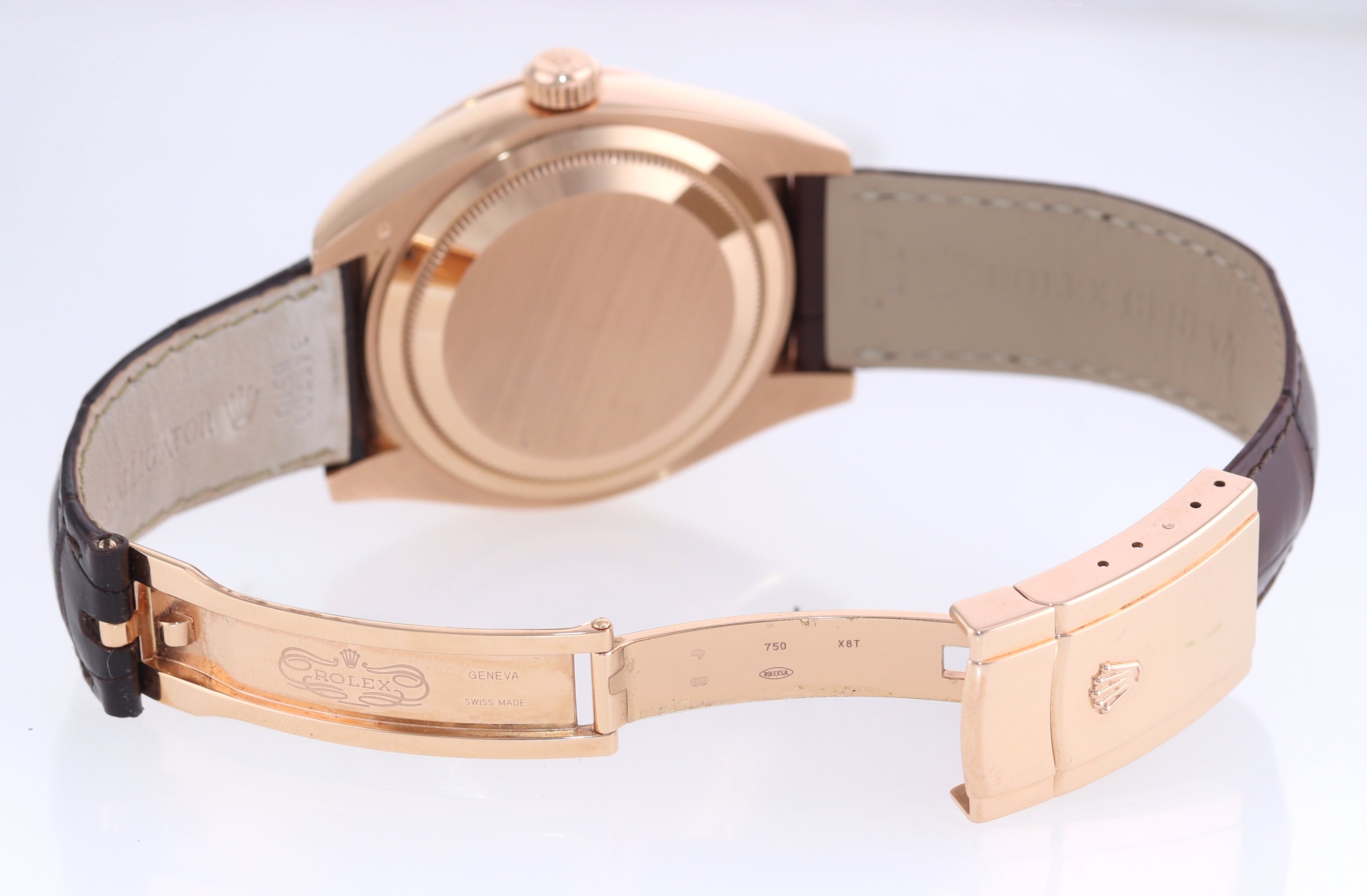 2017 HANGTAG Rolex Sky-Dweller Rose Gold 326135 42mm Chocolate Leather Watch Box