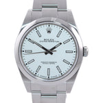 NEW 2019 PAPERS Rolex Oyster Perpetual Steel 39mm White Dial 114300 Watch Box