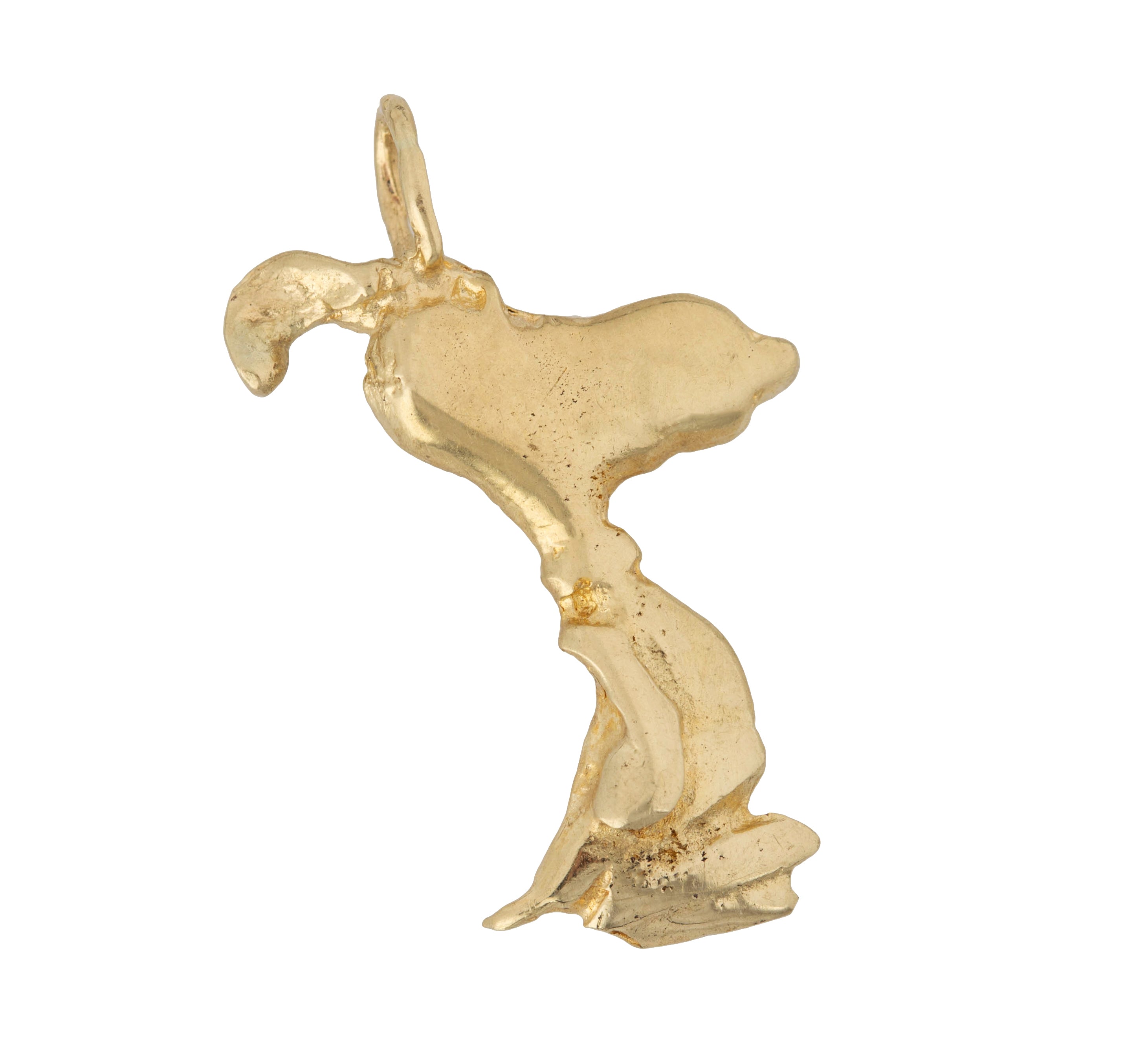 Gold shop snoopy pendant