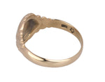 1880's Antique Victorian Estate Solid 10K Yellow Gold 13mm Signet Ring