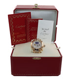 PAPERS Cartier Pasha 39mm 18K Yellow Gold Three Time Zone Automatic 0925 Watch