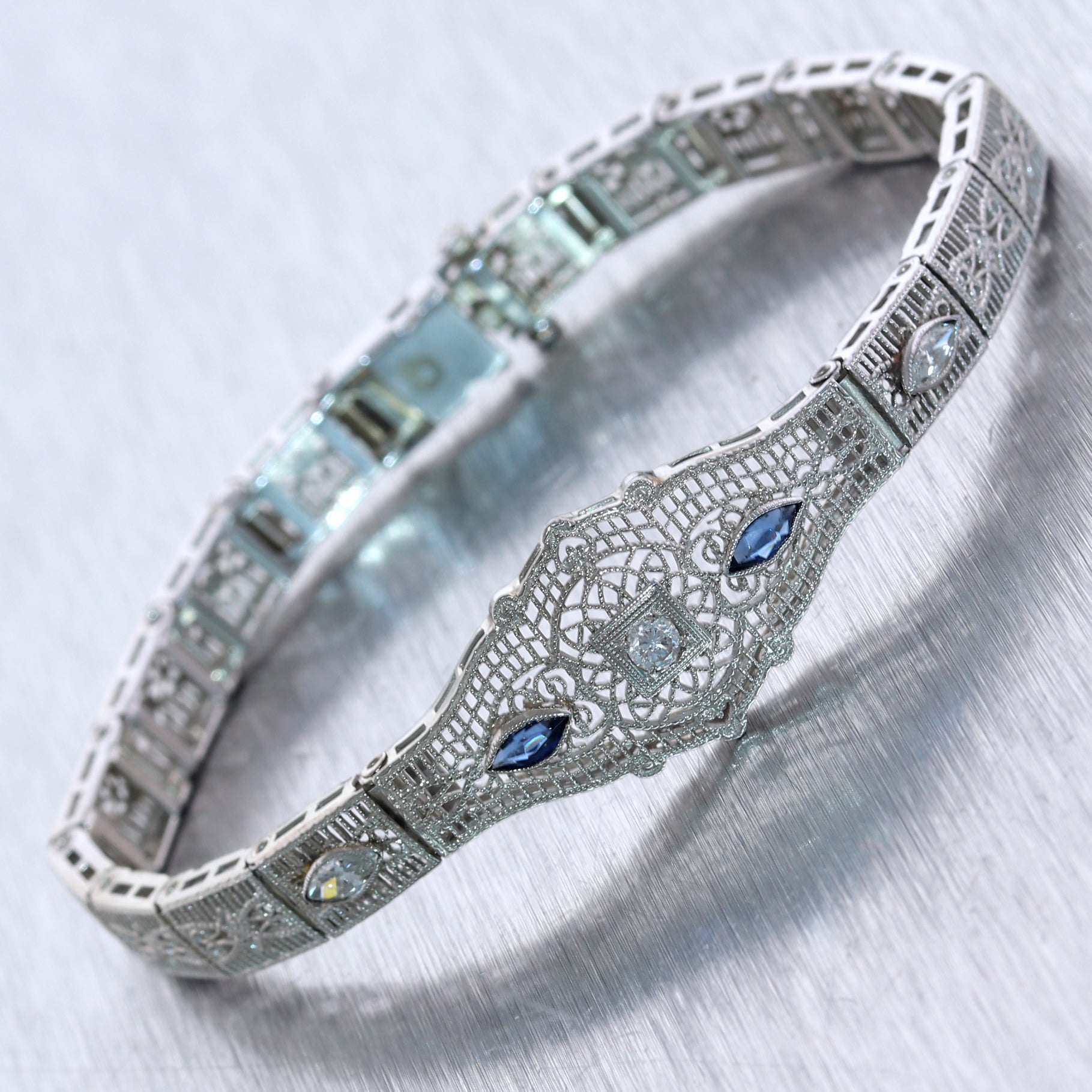 Art Deco Asian Vintage Jade Glass Bracelet | Made in USA | Sweet Romance –  Sweet Romance Jewelry