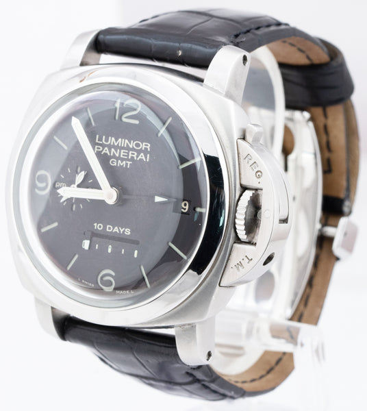 Panerai Luminor GMT 1950 PAM 270 10 Days Date Black Steel 44mm Watch P