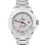 PAPERS Rolex Yacht-Master Steel PLATINUM Stainless Steel 40mm Watch 116622 B+P