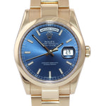 2020 RSC Rolex Day-Date President Yellow Gold 118208 Blue Rehaut 118238 watch