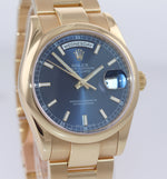 2020 RSC Rolex Day-Date President Yellow Gold 118208 Blue Rehaut 118238 watch