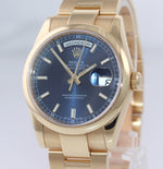 2020 RSC Rolex Day-Date President Yellow Gold 118208 Blue Rehaut 118238 watch