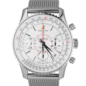 Breitling Montbrillant 01 Chronograph Automatic Steel White Date 40mm AB0131