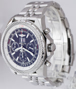 Breitling Bentley Chronograph Black Stainless Steel Date 48mm Watch A44362