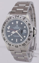 Rolex Explorer II Black Stainless Steel 40mm Oyster GMT Automatic Watch 16570