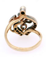 Victorian 0.75ctw Rose Cut Diamond Cocktail Ring - 14k Yellow Gold & Platinum