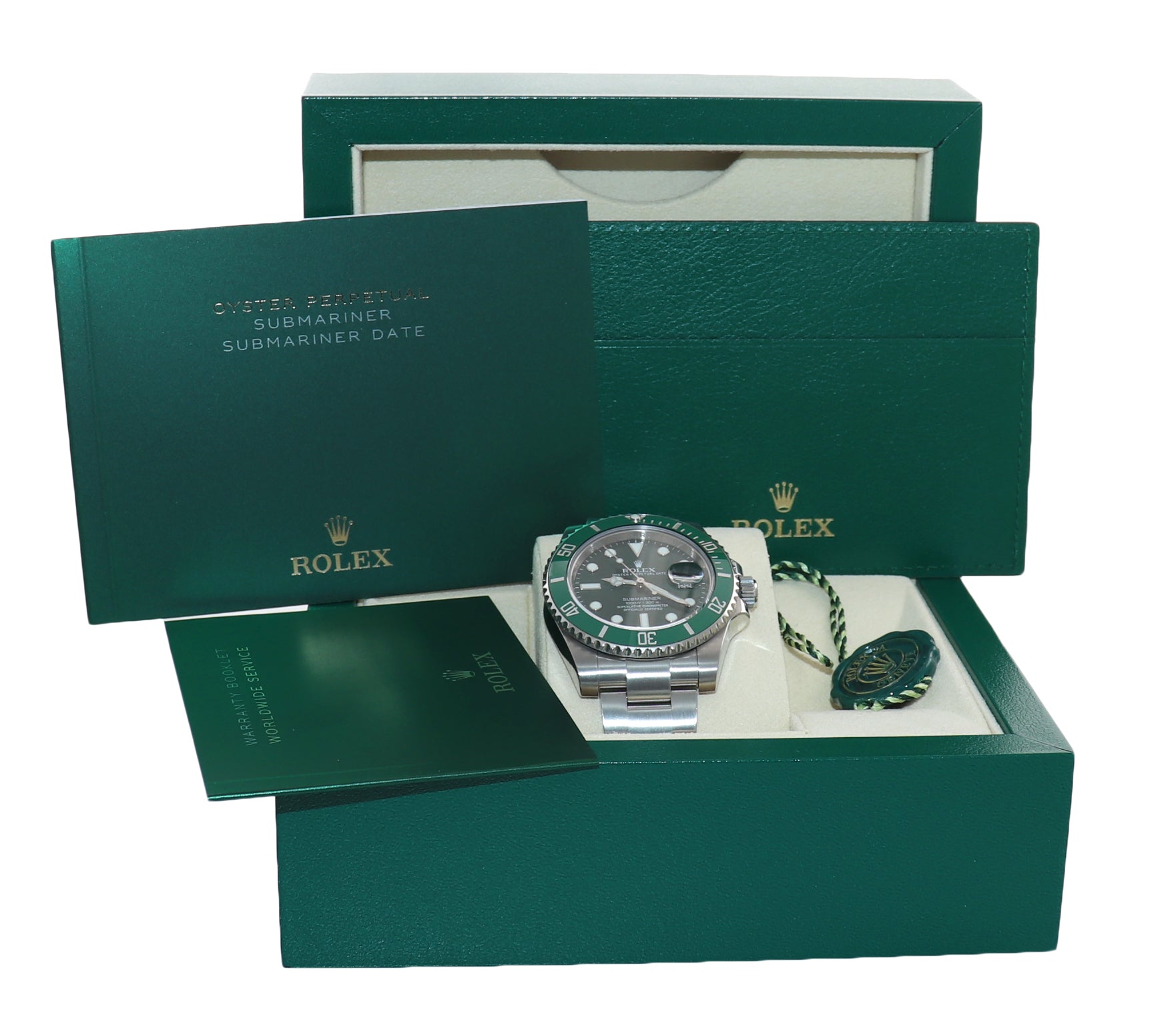 Rolex Submariner The Hulk Green Dial & Bezel model 116610LV RANDOM SERIAL  Mint Condition Box