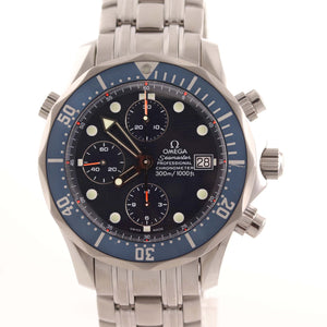 Omega Seamaster Pro Chronograpgh 300M 2599.80 Blue Wave Automatic 41.5mm Watch