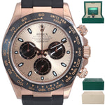 MINT 2016 Rolex Daytona Ceramic 116515LN 18K Rose Gold 40mm Rubber Watch Box