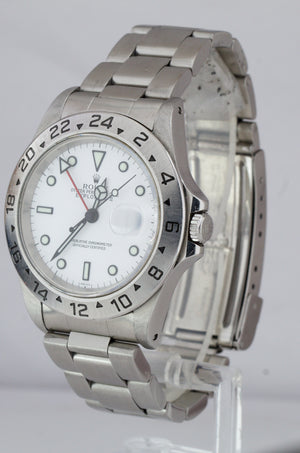 2000 Rolex Explorer II Polar White SWISS ONLY A SERIAL 40mm GMT 16570 Watch