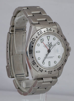 2000 Rolex Explorer II Polar White SWISS ONLY A SERIAL 40mm GMT 16570 Watch