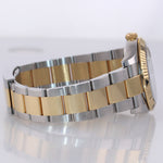 NOS Rolex DateJust 116263 Turn-O-Graph 36mm Thunderbird Champagne Watch Box