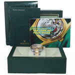 NOS Rolex DateJust 116263 Turn-O-Graph 36mm Thunderbird Champagne Watch Box
