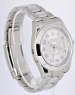 NOS STICKERED 2013 Rolex DateJust 41mm Silver Dial Stainless 116300 Watch B&P