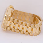 Rolex Day-Date President FAT BUCKLE Silver 18K Yellow Gold 36mm 118238 Watch