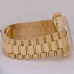 Rolex Day-Date President FAT BUCKLE Silver 18K Yellow Gold 36mm 118238 Watch