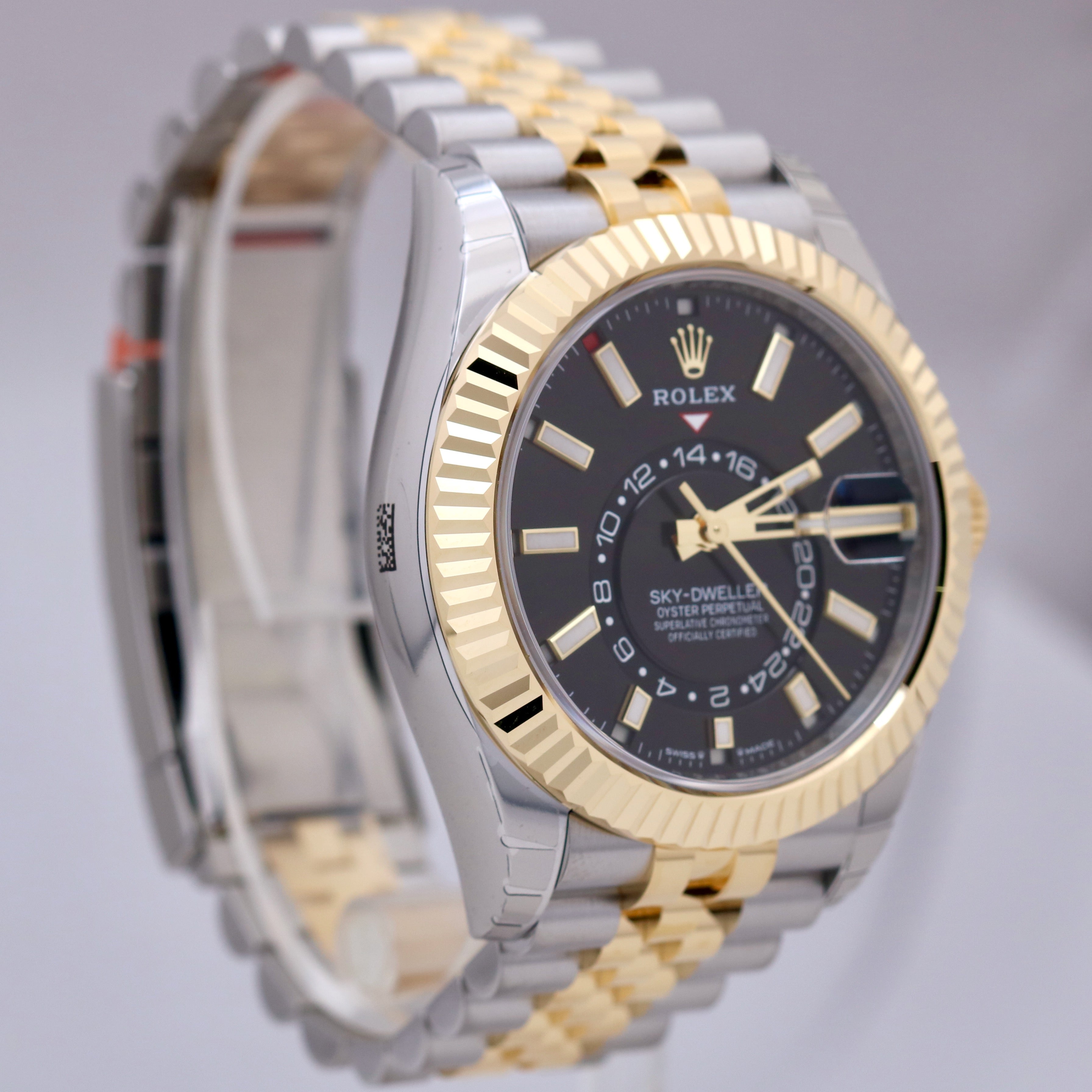 NEW REFERENCE 2023 Rolex Sky-Dweller BLACK Yellow Gold Steel Jubilee 336933 B+P