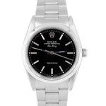MINT Rolex Air-King Precision BLACK Stainless Steel 34mm Automatic Watch 14000