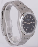 MINT Rolex Air-King Precision BLACK Stainless Steel 34mm Automatic Watch 14000