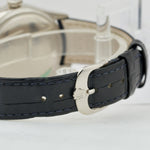 Rolex Cellini Date 18k WHITE GOLD Blue Guilloche Leather 39mm 50519 Watch