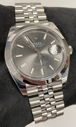 MINT 2019 Rolex DateJust 41 Rhodium 126300 Jubilee Stick 41mm Stainless Smooth
