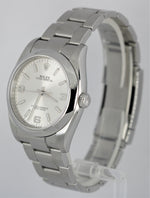 Rolex Oyster Perpetual Stainless Steel Silver '3-6-9 Stick' 36mm 116000 Watch