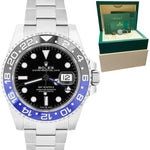 2021 Rolex GMT-Master II Ceramic BATMAN OYSTER BRACELET Watch 126710 BLNR B+P