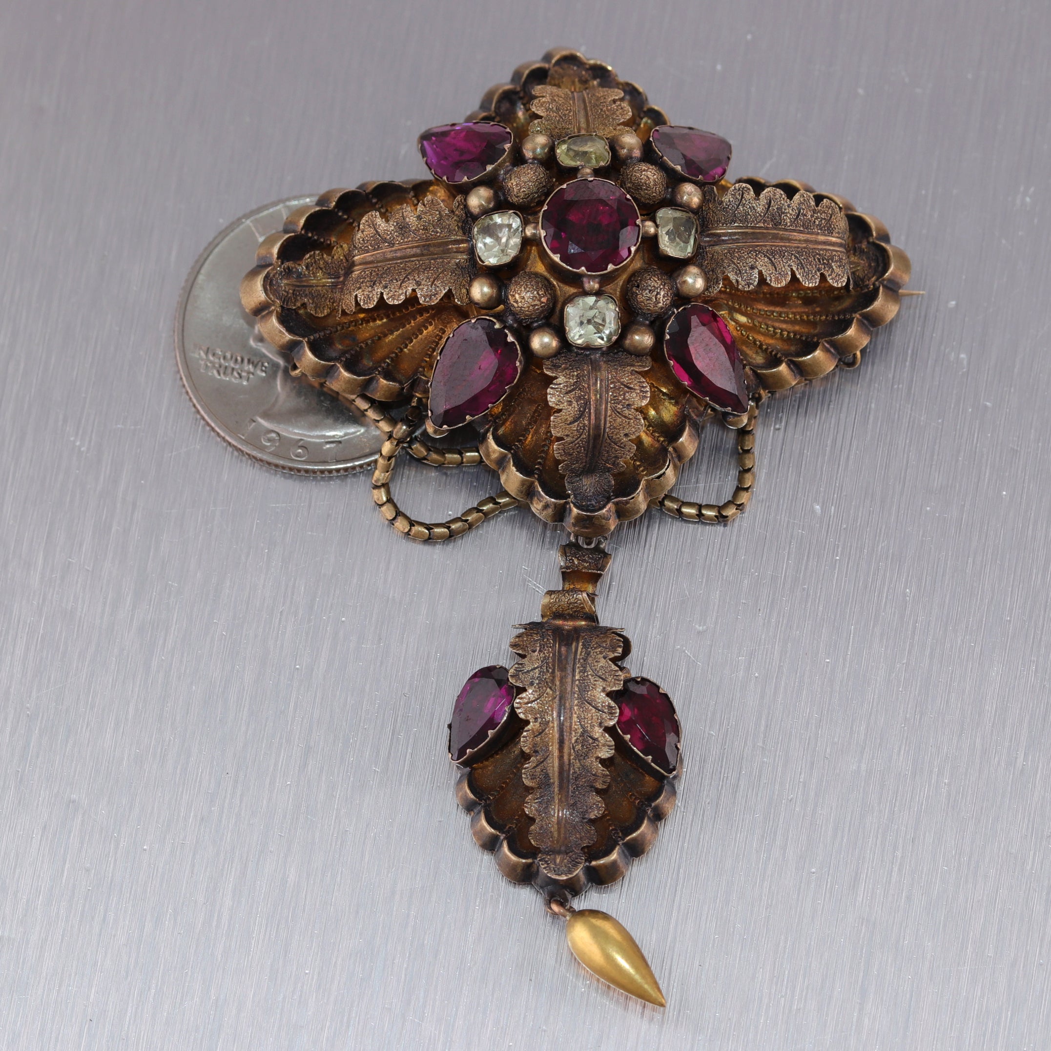 Buy Victorian Style Gold Tone Pin Brooch Vintage 1928 Jewelry Co. Online in  India 